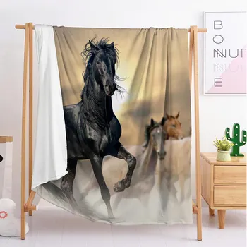 Gyvūnų Arklių veislės didelis custom antklodė svertinis antklodė sofa-lova, antklodės, pledai, lovos mesti, antklodė, patalynė