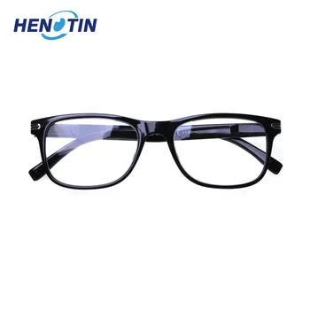 HENOTIN mados vyrų ir moterų paprasta, ypač lengvas plastikinis rėmas skaitymo akiniai