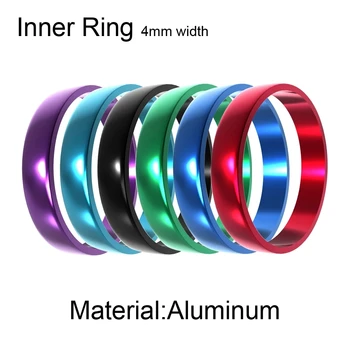 Legenstar 4mm Pločio, Spalvinga Žiedas Užpildyti Žiedu Keičiamos Skanus Vidiniai Žiedai Aliuminio Glazūra Aksesuarai Moterims