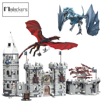 Mailackers Miesto Statybos Filmus Duomenys Dragon Winterfell Pilis Moduliniai Blokai Miesto Namų Architektūros Žaislai Vaikams
