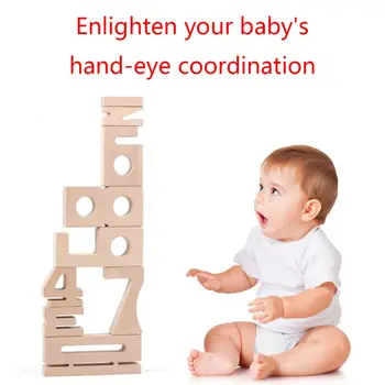 Mediniai 1-10 Skaičių, Statyba Blokai, Skaitmeninių Kūdikių Ankstyvojo Mokymosi Montessori Žaislai
