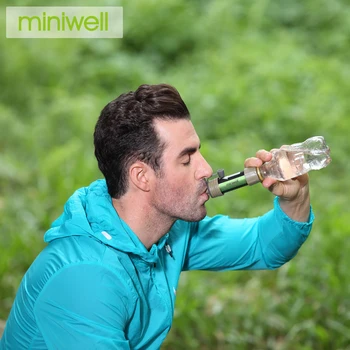 Miniwell L630 nešiojamų išgyvenimo vandens valymo sistema su Savaiminis vandens maišelį camping &žygiai