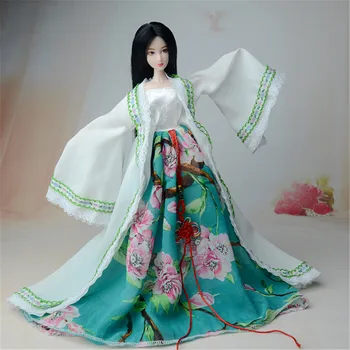 Naujas Atvykimo 1pcs Elegantiškas Lėlės Tradicinės Kinų Dinastijos Princesė Suknelė lėlės Drabužiai