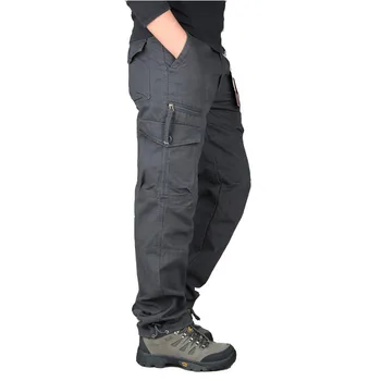 Naujų Krovinių Kelnės Vyrams Outwear Multi Kišenės Tactical Kelnes Karinės Armijos Tiesios Kelnės Ilgos Kelnės Su Užtrauktuku Kišenėje Camo Ziajać Vyrai