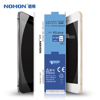 NOHON integruota Ličio Baterija Apple iPhone 6s Plius 6SPlus Talpa 3.80 V 2750mAh Pakeitimo Li-polimero Baterijos Su Įrankiais