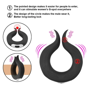 OLO Vyrų Skaistybės Gaidys Žiedas Sekso Žaislas, skirtas Žmogus Erotinio Penio Žiedas Vibratorius, 10 Dažnių Atidėti Ejakuliacija Vibratorių Vibracijos Gėjų