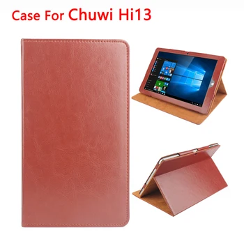 Prabanga PU Odos Apsaugos flip Case for CHUWI Hi 13 Hi13 Tablet PC Turėtojas Padengti Stendo viso Kūno Sulankstomas Stovas Design13.5 colių