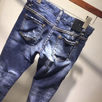 Rudenį nauji džinsai susidėvėjęs dizaino, Didelio dydžio moteriški džinsai Aukštos kokybės Nemokama mix Tinka atsitiktinis progomis, Nemokamas pristatymas Karšto