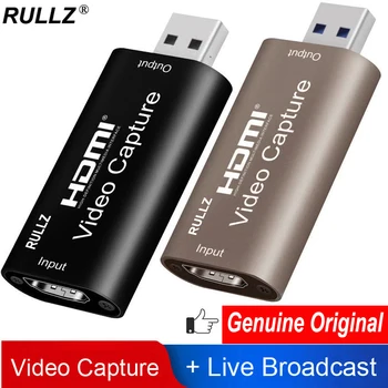 Rullz Mini 4K 1080P HDMI USB 2.0 3.0 Filmavimo Kortų Žaidimas Įrašymo Langelį Kompiuterio 