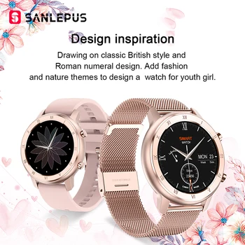 SANLEPUS Pasaulio Versija Smart Žiūrėti IP68 Vandeniui Smartwatch 