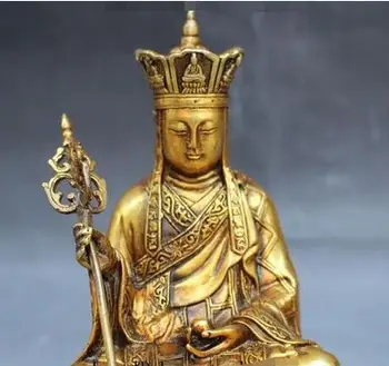 Tibeto Budizmas Fane Joss Paauksuota Bronza Jizo Ksitigarbha Bodhisatvos Budos Statula