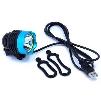 USB Prievadas T6 LED Dviračio priekinis žibintas atsparus Vandeniui Dviračio Šviesos Lempos Dviračių Nuoma Dviračių Priekinių žibintų 5 Spalvos Pasirinktinai