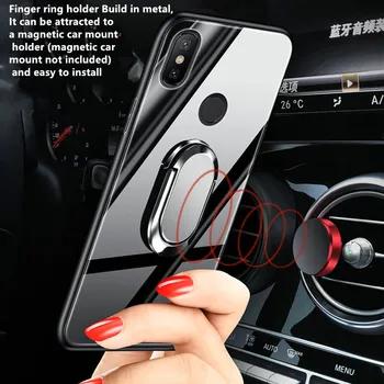 Xiaomi Mi Max 3 Padengti Xiaomi Max3 Atgal Padengti Grūdinto Stiklo Silicio Magnetas Automobilio Savininkas Atveju Capas Mi 9 Lite 8 Max 2 3 A3