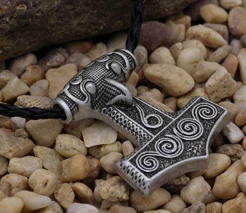 Youe švietė Viking Skandinavų Odin Thors Mjolnir Plaktukas Mens Pakabukas Karoliai Žmogui