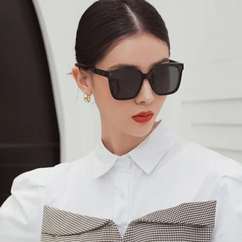 YSYX Drugelis Akiniai nuo saulės Moterims Poliarizuota Prekės ženklo Didelis Rėmo Akiniai Derliaus Anti-glare UV400 Saulės akiniai Moterų Mados 2020 m.