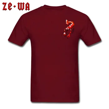 Įdomus Tee Vyrams, Funny T-shirt Įdomus Dizainas Drabužių Mens Violetinė Raudona Viršūnes Omaras Atspausdintas Ant Suaugusiųjų Marškinėlius Animacinių filmų Tees Naujausias