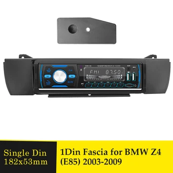 1DIN Automobilio Radijo fascia BMW Z4 E85 2003-2009 Audio CD DVD Grotuvas Stereo Skydelio Sąsajos Brūkšnys Apdaila Montavimo Komplektas Bezel Rėmelį