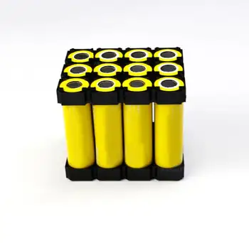 3*4 21700 Baterijų Laikiklis Laikiklis Ląstelių Saugos Anti Vibracija Plastiko Cilindro Formos Skliausteliuose 21700 Ličio Baterijos