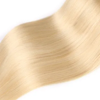 Alishes Brazilijos Tiesiai 613 Blond Plaukai 3 Ryšulius su Priekinės Žmogaus Plaukų Skaidrus Nėriniai 613 Priekinės Su Ryšulių Remy