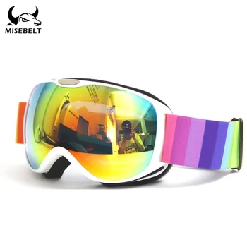 Anti-UV400 vaikų slidinėjimo akiniai double-layer objektyvo vėjo anti-rūko vaikų akiniai trijų sluoksnių kempinė HD akiniai lazanija
