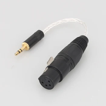 Audiocrast 3.5 mm Male 4-Pin XLR Subalansuotas Moterų 7N OCC Sidabro padengtą Adapterio Kabelis 3.5-XLR Audio Kabelis