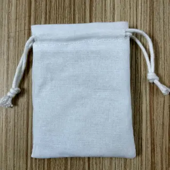 Aukštos kokybės medvilnės papuošalai dovanų maišelis 20*15 cm, sutraukiamas maišelį su logotipą ir nemokamas pristatymas