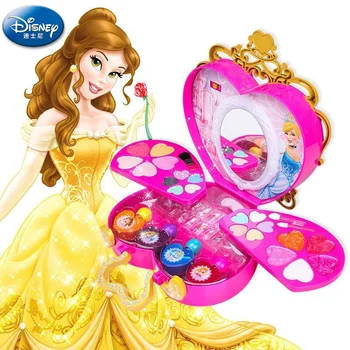 Disney Princesė Eyeshadow Lūpų Blizgesys Nešiojamų Kosmetikos Atveju Netoksiška Saugos Vaikas Makiažas Rodo, Kosmetikos, Žaislų, Grožis Ir Mada Žaislas