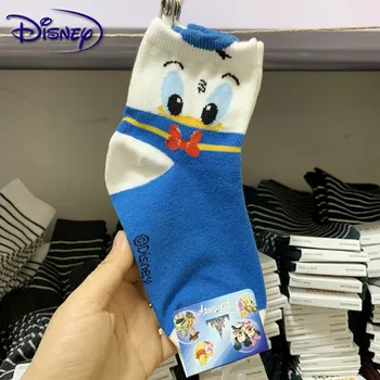 Disney Vaikas kojinės animacinių filmų anime Mickey Minnie gyvūnų medvilnės kojinės slidus rudens ir žiemos kojinių 3-10 metų amžiaus vaikams kojinės