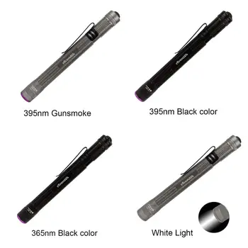F Aventik 3W Galia 365nm & 395nm Zoomable Pen Light & UV Žibintuvėlis Detektorius, Skirtas Naminių gyvūnų Dėmes Ir Fluorescencinės Agentų