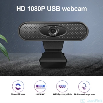 Full HD 1080P Webcam USB Pc Kompiuterio Kamera su Mikrofonu Vairuotojas-nemokama Vaizdo Kamera, Interneto Mokymo Live Transliacijos