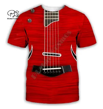 Gitaros meno, Muzikos instrumentas, 3D full spausdinimo mados t marškinėliai, Unisex hip-hop stiliaus marškinėlius streetwear atsitiktinis vasaros stiliaus-3