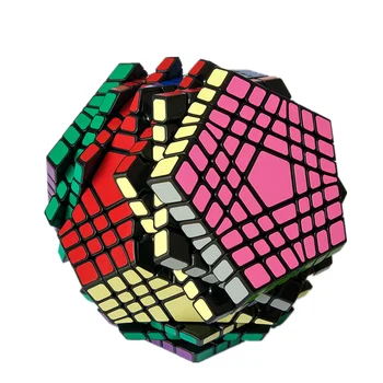 Greitas pristatymas shengshou įspūdį magic cube 7x7 Profesinės Megaminxeds kubo greitis Magic cube Dodecahedron cubo švietimo žaislai