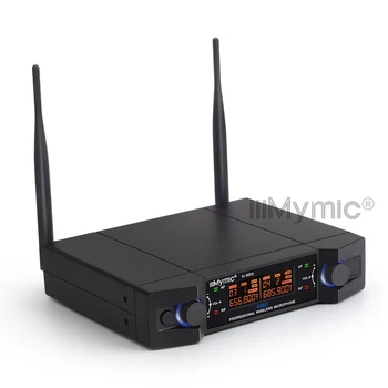 IE-302C UHF 600-700MHz Dual Channel(Vieno dažnio) Bodypack+Atvartas + Headset + Handheld Bevielio Mikrofono Sistema