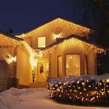 Kalėdinė Girlianda LED Užuolaidų Varveklis Styginių Šviesos 220V 4.5 m 100Leds atšakiniai LED Šalis Sodo Etape Lauko Dekoratyvinės Šviesos