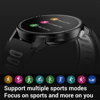 L6 IP68 Vandeniui Smartwatch Fitness Tracker Širdies ritmo Monitorius 