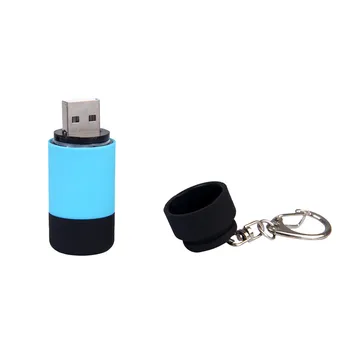 Led Lemputė Usb Charg 0.3 w 25lum Portable Led Mini Žibintuvėlis, Lauko Įrankiai Žibintuvėlis Usb Įkrovimo Keychain