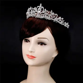 Mados Prabangių Krištolo Bridal Crown Rožančiai Diadem Moterų Plaukų Aksesuarai DA013-A