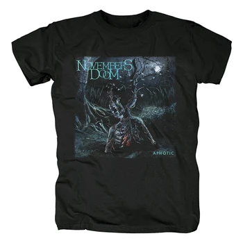Medvilnės Novembers Doom Heavy Metalo Simfoninio Black Metalo mucis pop vasaros nauja, t-shirt Europos Dydį