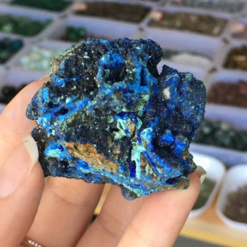 Natūralaus Malachito Azurite Rūdos Mineralinių Žaliavų Brangakmenio Reiki Krištolo, Malachito Geode Gydymo Akmuo Priėmimo Dekoro dažų