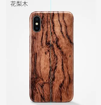 Natūralios Medinės telefono dėklas SKIRTAS Iphone XS atveju dangtelis juodas ledas medienos,Granatų medžio,Riešutmedžio,Raudonmedžio Už XS MAX XR