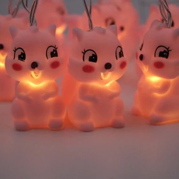 Naujas LED Animacinių filmų Vienaragis lempos Silikono Gyvūnų String Pasakų Šviesos Baterija Kalėdų Kūdikių, Vaikų Kambario NAUJŲJŲ METŲ Dekoras