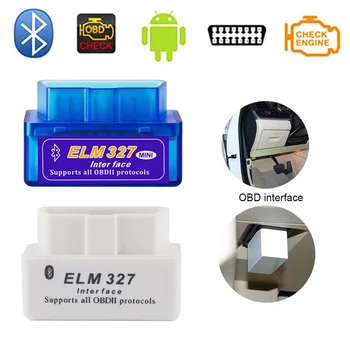 Naujas Mini ELM327 Bluetooth V1.5 Automobilių Diagnostikos Įrankis, ELM 327 Bluetooth skaitytuvo Skaitytuvo Adapteris, Skirtas 