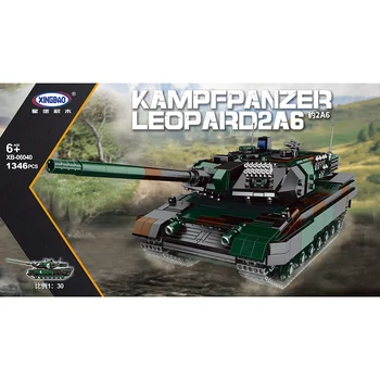 Naujas XINGBAO 06040 Į Germay Leopard-2A6 Pagrindinis Tankas Karinis Modelis, Statyba Blokai, Plytos, Vaikų Žaislai, Gimtadienio Dovanos