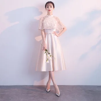 Nuotaka Cheongsam Rytų Moterų Vestuvių Qipao Trumpas Rankovės Šalis Suknelė Kinų Stiliaus Elegantiškas Ilgas Chalatas, Drabužių Vestido S-XXL