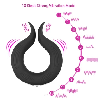 OLO Vyrų Skaistybės Gaidys Žiedas Sekso Žaislas, skirtas Žmogus Erotinio Penio Žiedas Vibratorius, 10 Dažnių Atidėti Ejakuliacija Vibratorių Vibracijos Gėjų