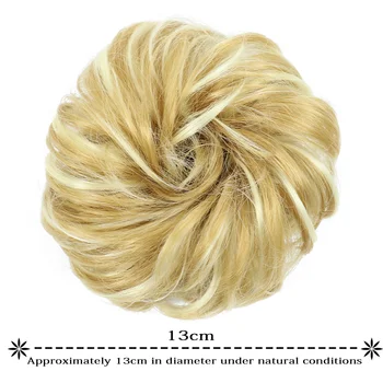 Sintetinių Plaukų Bun Chignon Ponios Surišti Į Arklio Plaukų Pratęsimo Scrunchie Elastinės Bangos Garbanotas Hairpieces Scrunchie Wrap