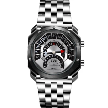 TVG Vyrų Sporto Laikrodžiai Mados Aikštė Laikrodžiai Vyrams Kompasas Pėsčiųjų Alpinizmo Žiūrėti Visą Plieno atsparumas Vandeniui LED Laikrodžiai