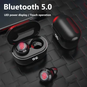 TWS Belaidės Ausinės Už Redmi Ausinių LED Ekranas, Bluetooth V5.0 Ausines su Mic 