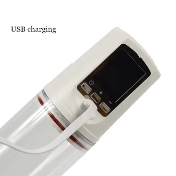 Varpos Siurblys USB Įkraunamas LED Automatinis Penis Extender Male Enhancement Elektros Penisplus Suaugusiųjų Sekso Žaislais Vyrams