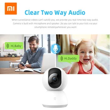 Xiaomi Mijia Mi 1080P IP išmanųjį Fotoaparatą Apsaugoti Home Security 360 Kampu Belaidžio WiFi Naktinio Matymo Vaizdo Kamera, vaizdo Kameros